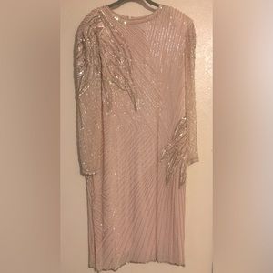 Stunning silk beaded dress